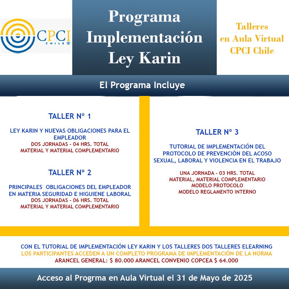 Programa Laboral (E-Learning) – Implementación Protocolo Ley Karin