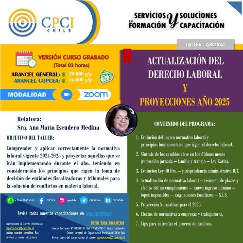 Flyeer Laboral Intr. Derecho Lab. Escenarios 2025